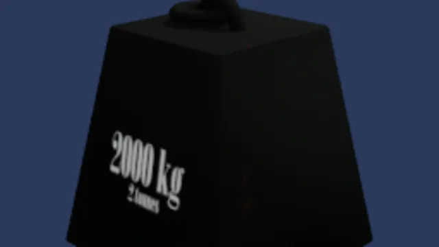 2000kg mass