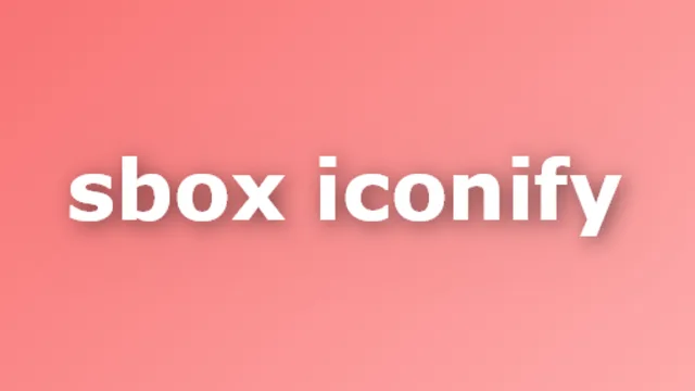 Sbox Iconify