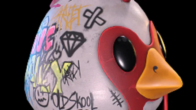 Graffiti Chicken Hat