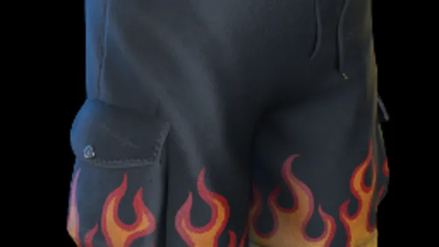 Shorts with pockets "Flame"