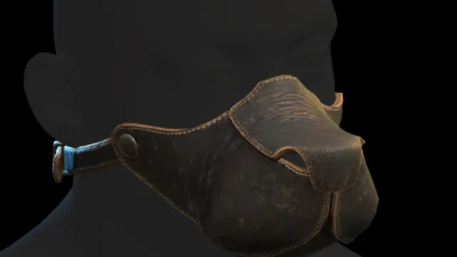 Leather Dog Mask