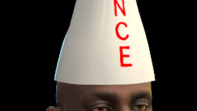 Dunce Cap Red Text