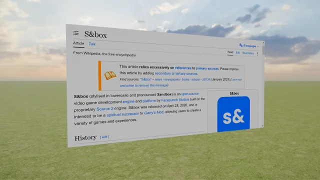 Web Browser for Sandbox
