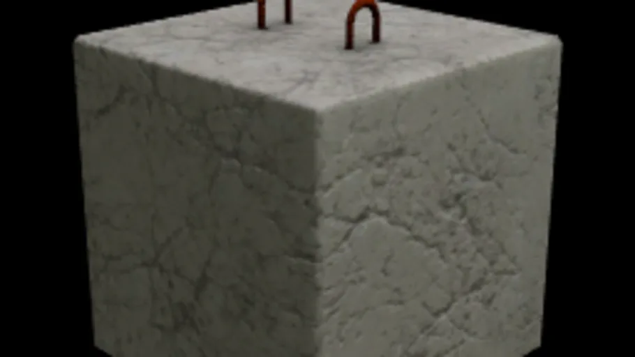 Concrete Barrier - Cube