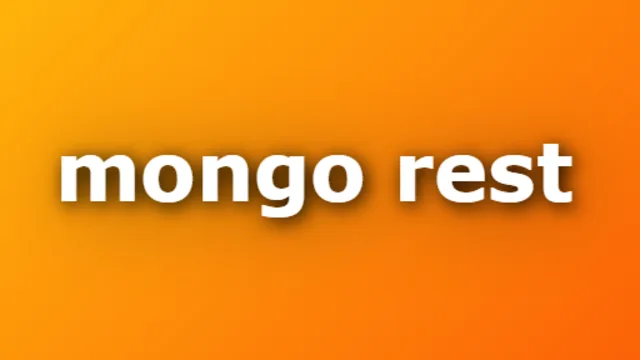 Mongo Rest