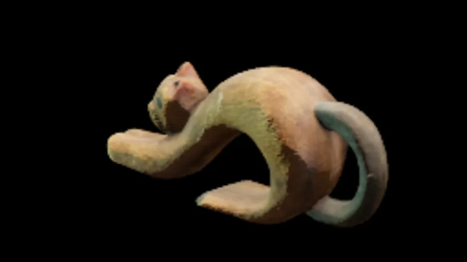 Wooden Cat Ornament