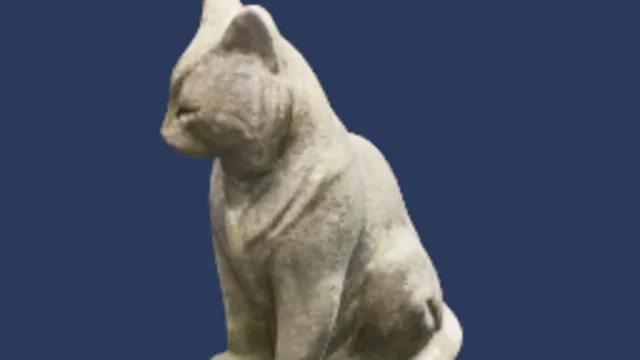 Concrete Cat Statue