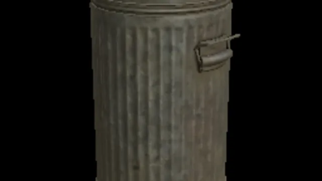 Metal Trash Can