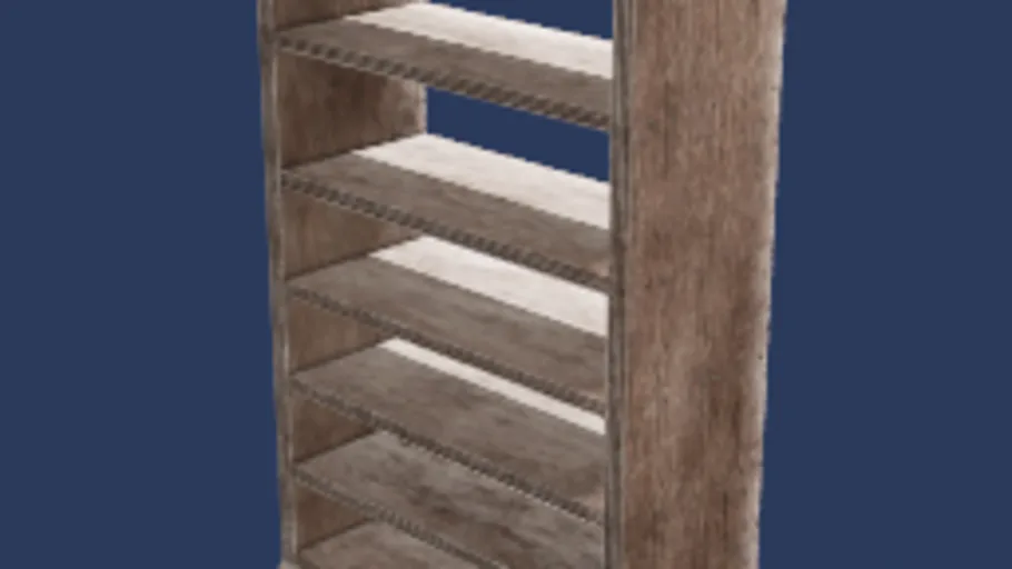 Wooden Bookshelf Worn