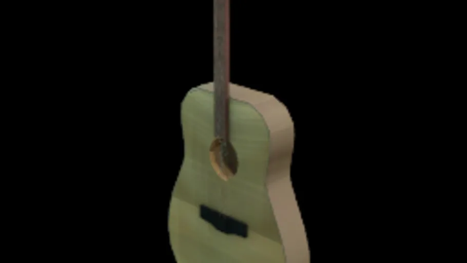 Wooden guitar