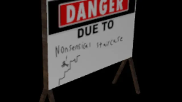 Danger Sign (Bad Stairs)