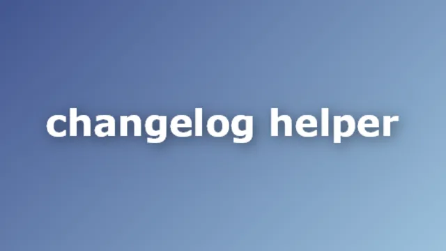 Changelog Helper