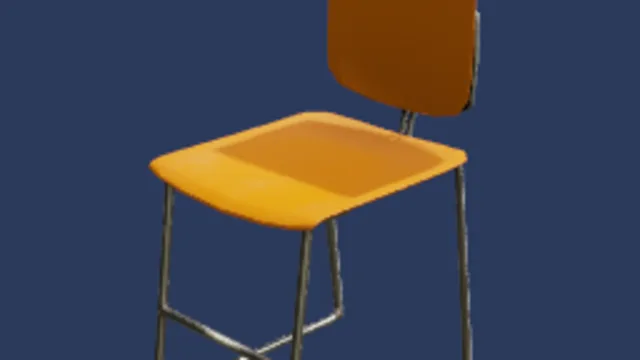 Tintable Plastic & Metal Chair