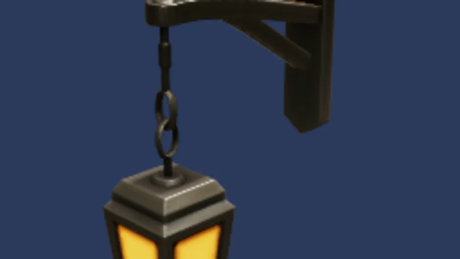 Stylized Wall Light 1a