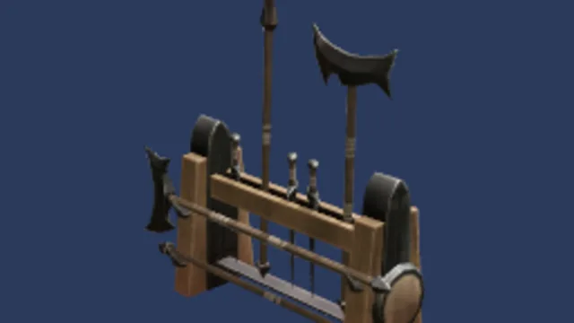 Stylized Weapons Rack 1a