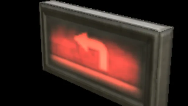 Backlit Sign Arrow Curve Left