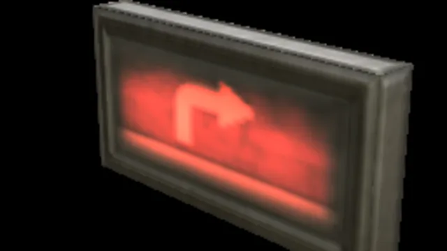 Backlit Sign Arrow Curve Right