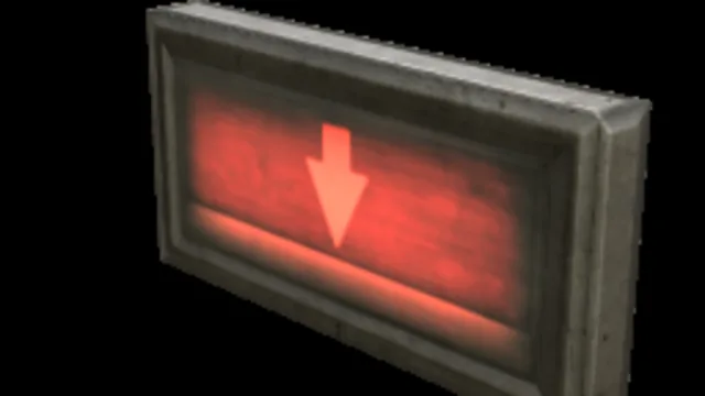 Backlit Sign Arrow Down