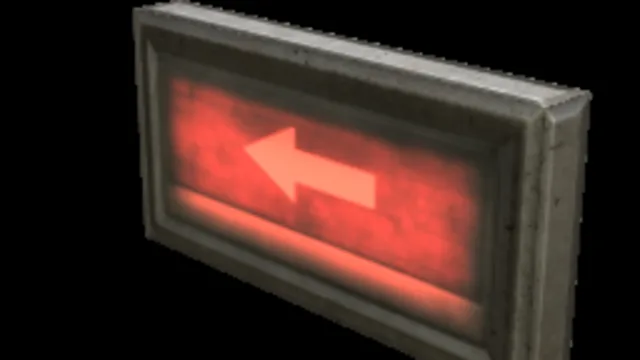 Backlit Sign Arrow Left