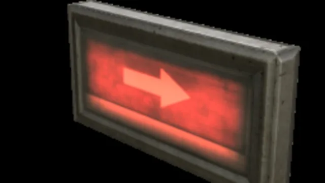 Backlit Sign Arrow Right