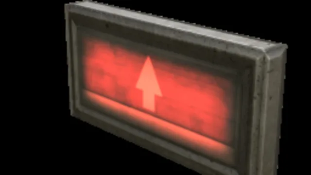 Backlit Sign Arrow Up