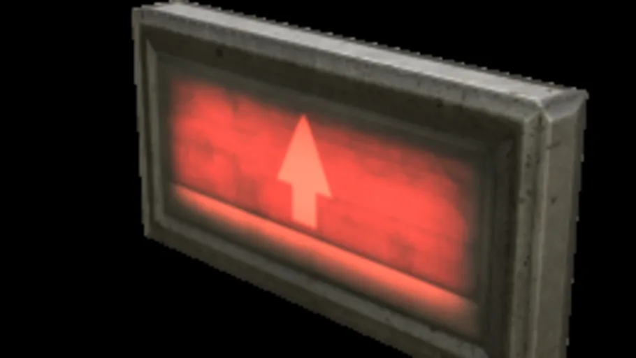Backlit Sign Arrow Up