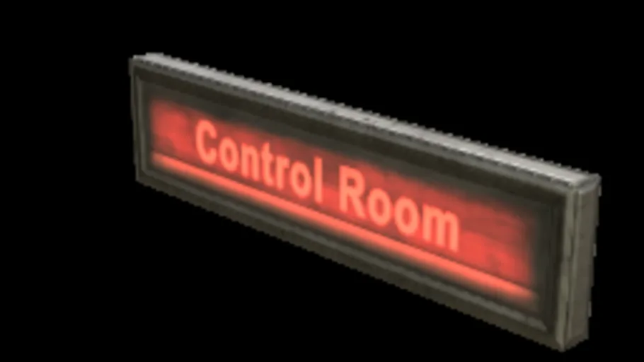 Backlit Sign Control Room