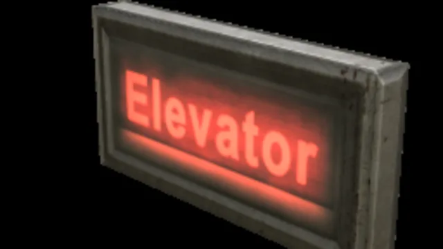 Backlit Sign Elevator