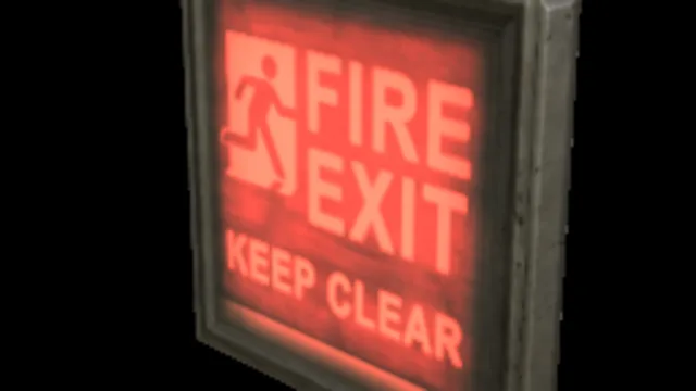 Backlit Sign Fire Exit
