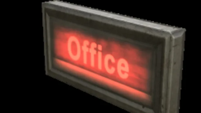 Backlit Sign Office