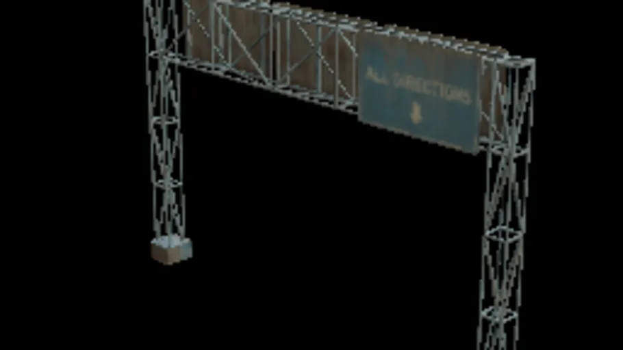 Road Sign Overhead Gantry A