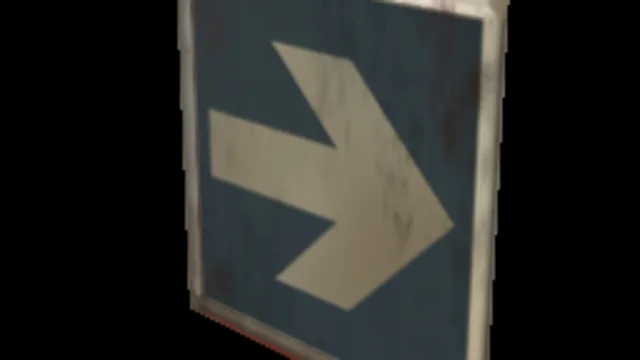 Sign Arrow Blue