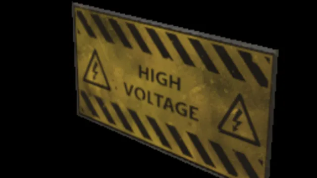 Sign High Voltage