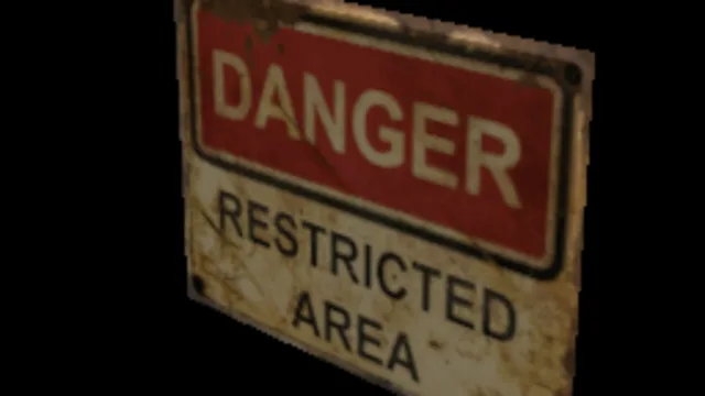 Sign Restricted Area Small