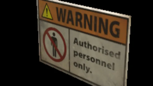 Sign Warning Authorised