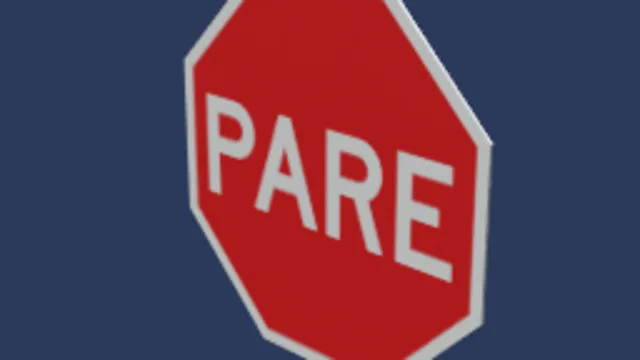 Chilean Stop Sign