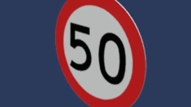 Chilean Speed Limit Sign