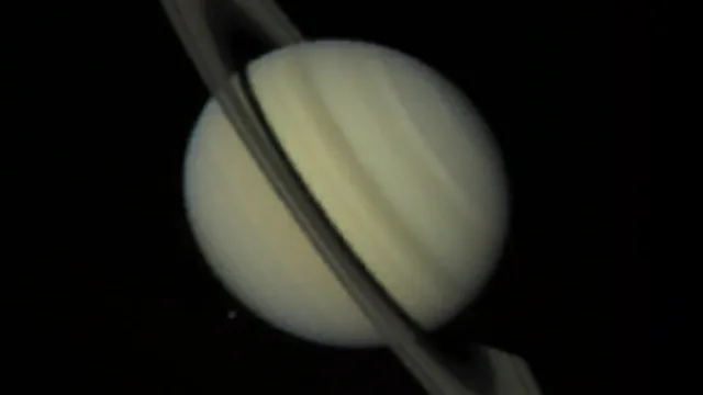 Voyager Saturn and Dione