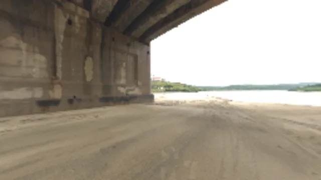 Beach Cloudy Bridge (2K)