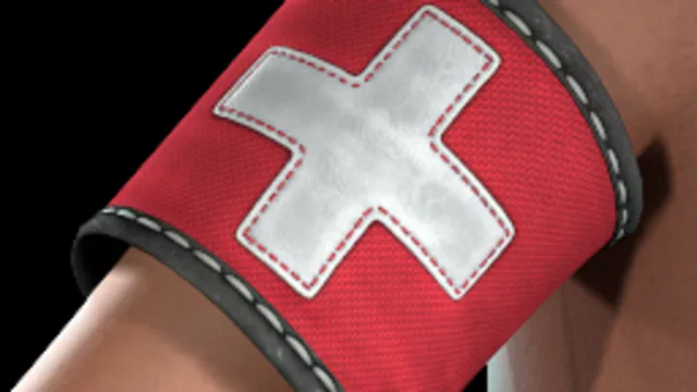 Medical Armband White Red