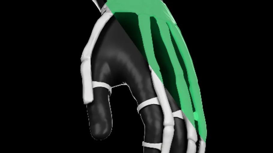 Skeleton Fluorescent Gloves