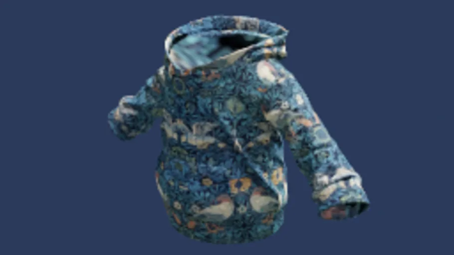 Bird Pattern Hoodie