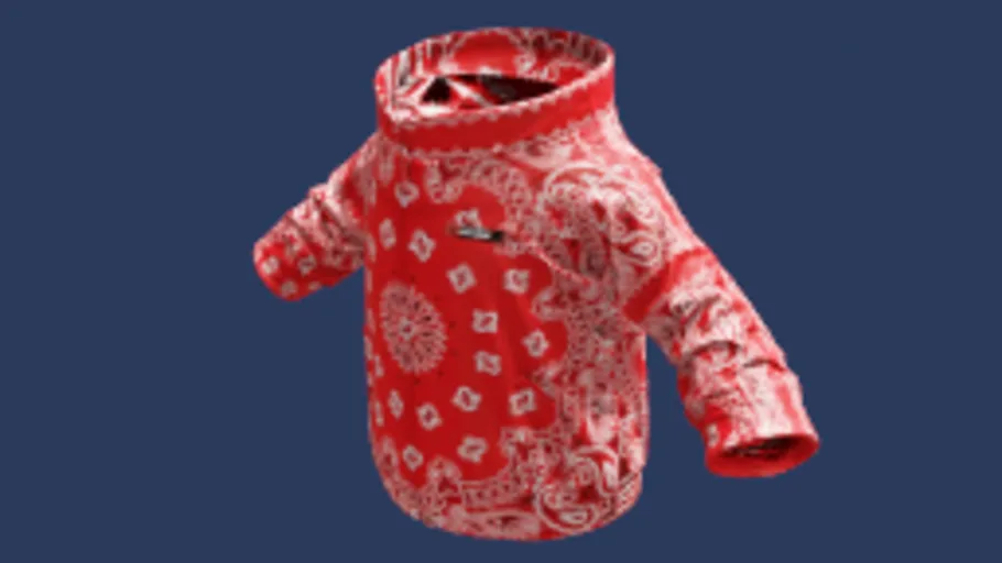 Paisley Long Sleeve Jacket Red