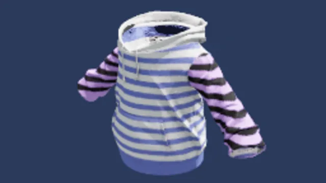 Striped Hoodie Lavender