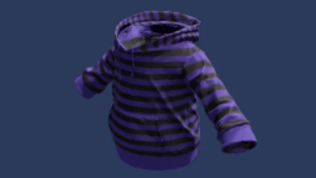 Striped Hoodie Purple