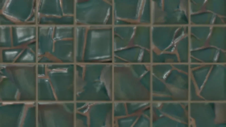 Blue Tile Wall