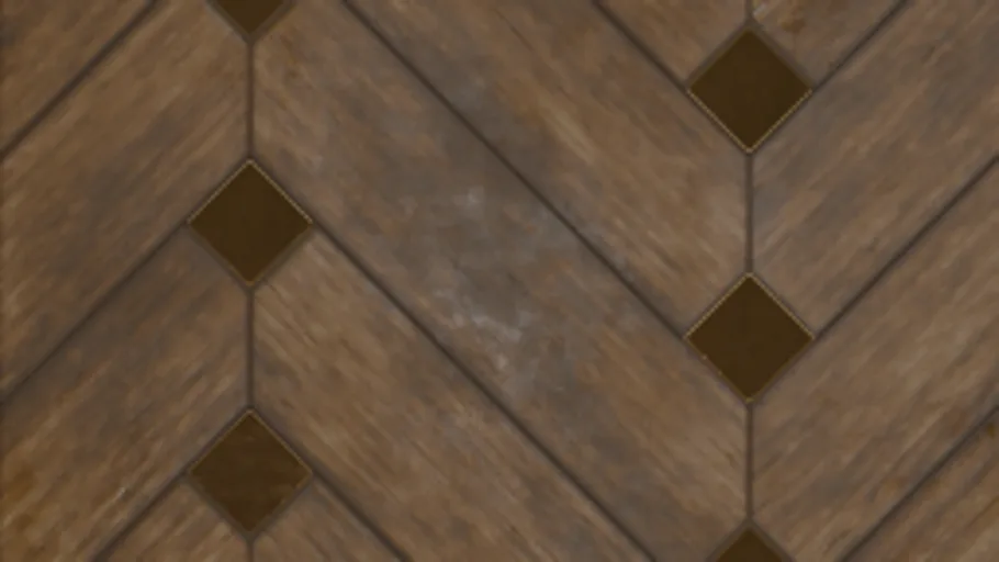 Wood Brass Floor 01