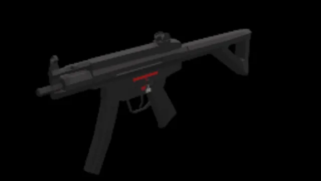 Low Poly MP5 (animated)