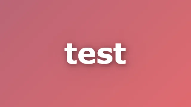 test