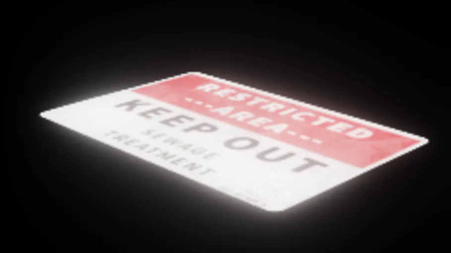 Keepout Sign